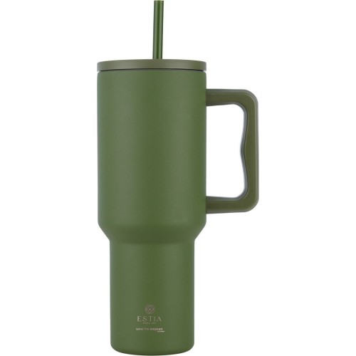 Estia Thermos Straw Tumbler XL Save the Aegean 1200ml Forest Spirit 01-32173 5207158032173