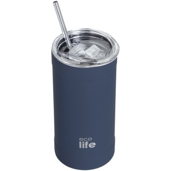 eco life Ecolife ανοξείδωτο ποτήρι θερμός sapphire blue coffee thermos 500ml 33-BO-4126 5208009003571