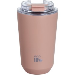eco life Ecolife θερμός ποτήρι ανοξείδωτο pure pink 360ml 33-BO-4123 5208009003489