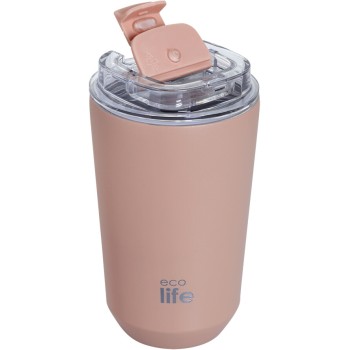 eco life Ecolife θερμός ποτήρι ανοξείδωτο pure pink 360ml 33-BO-4123 5208009003489