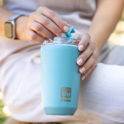 eco life Ecolife θερμός ποτήρι ανοξείδωτο pure blue 360ml 33-BO-4122 5208009002918