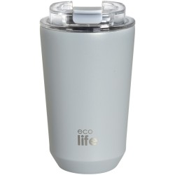eco life Ecolife θερμός ποτήρι ανοξείδωτο pure grey 360ml 33-BO-4119 5208009002888