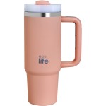 eco life Ecolife θερμός ποτήρι ανοξείδωτο flamingo pink με καλαμάκι 900ml 33-BO-5010 5208009003007