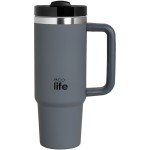 eco life Ecolife θερμός ποτήρι ανοξείδωτο junior grey με καλαμάκι 900ml 33-BO-5011 5208009003014