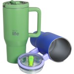 eco life Blue Purple 900ml 2handles Lid 33-BO-7075 5208009003823