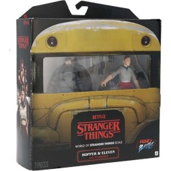 Stranger Things - Σετ 2Τμχ Αρθρωτές Φιγούρες 10Εκ Με Αξεσουάρ (2 Σχέδια) – Jazwares Hopper & Eleven JWST0002 191726890461
