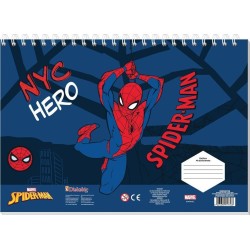 Diakakis imports Painting Block 23x33cm 40 sheets Self-stencil- 2 pages 2 sheets Spiderman 000508768 5205698817366
