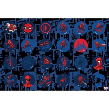 Diakakis imports Painting Block 23x33cm 40 sheets Self-stencil- 2 pages 2 sheets Spiderman 000508768 5205698817366