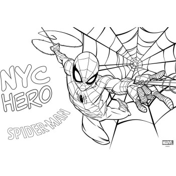 Diakakis imports Painting Block 23x33cm 40 sheets Self-stencil- 2 pages 2 sheets Spiderman 000508768 5205698817366