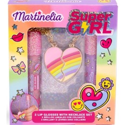 martinelia Girl 2 lip Glosses With Necklace set / LM-85419 8436622270941