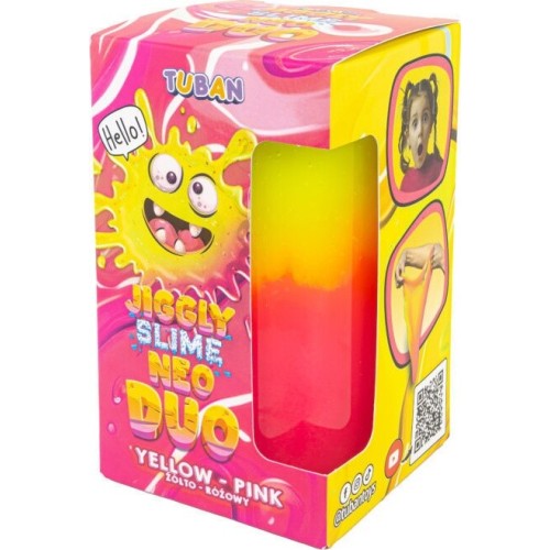 Tuban Jiggly Slime - NEO DUO Yellow - Pink 430g TU3811 5901087038113