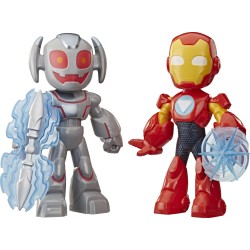 Hasbro Marvel Avengers  Marvel Iron Man And His Awesome Friends Supersized Iron Man & Ultron Clash Pack G1995 5010996355973