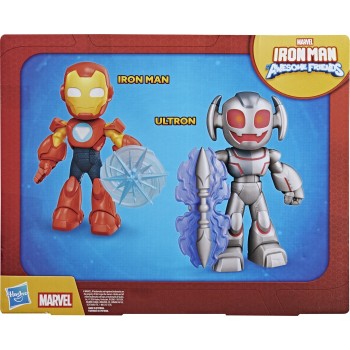 Hasbro Marvel Avengers Marvel Iron Man And His Awesome Friends Supersized Iron Man & Ultron Clash Pack G1995 5010996355973