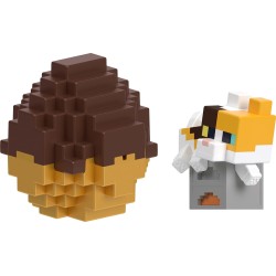 mattel minecraft - mini αυγό με φιγούρα mc mini cat  194735342747