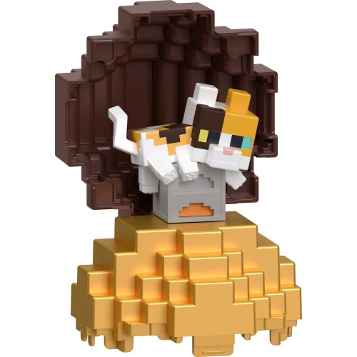 mattel minecraft - mini αυγό με φιγούρα mc mini cat  194735342747