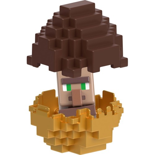 mattel minecraft - mini αυγό με φιγούρα mc mini villager  194735342501