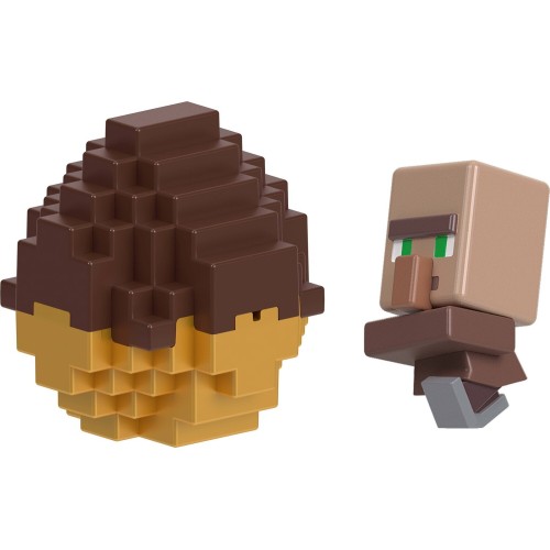 mattel minecraft - mini αυγό με φιγούρα mc mini villager  194735342501