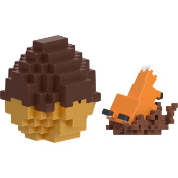 mattel minecraft - mini αυγό με φιγούρα mc mini fox  194735342730