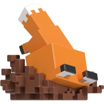 mattel minecraft - mini αυγό με φιγούρα mc mini fox  194735342730