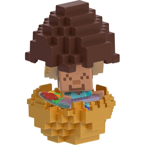 mattel minecraft - mini αυγό με φιγούρα mc mini steve village  194735342655