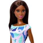 Mattel barbie πολυχρωμα φορέματα in Retro Blue Dress Inspired by ‘80s Totally Hair Barbie, Brunette GBK92 / JKB59 194735345748