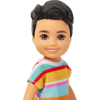 Mattel Barbie Club Chelsea Koji Boy Small Doll, 6-inch With Brunette Hair in Removable Outfit & Shoes DWJ33 / JJB36 194735338870