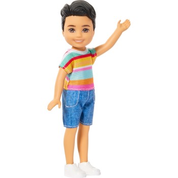 Mattel Barbie Club Chelsea Koji Boy Small Doll, 6-inch With Brunette Hair in Removable Outfit & Shoes DWJ33 / JJB36 194735338870