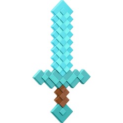 Mattel Minecraft Diamond Sword Battle Toy, Kid-sized for Role-play & Costumes, Inspired by the Video Game JLJ39 194735365036