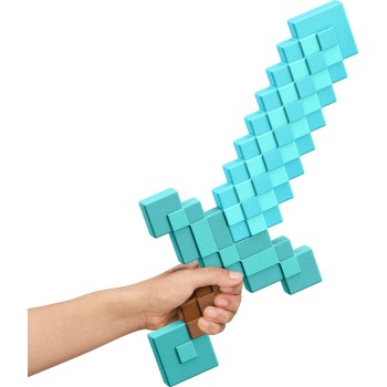 mattel minecraft - διαμαντενιο σπαθί JLJ39 194735365036