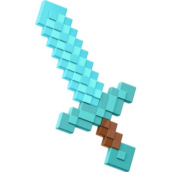 mattel minecraft - διαμαντενιο σπαθί JLJ39 194735365036