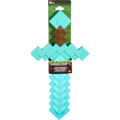 mattel minecraft - διαμαντενιο σπαθί JLJ39 194735365036