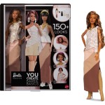 Mattel Barbie You Create Barbie Basics Neutral Kit 001, Customizable Fashion Doll & Universal-fit Clothing JJX35 194735344031
