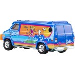 Mattel Hot Wheels Premium Custom Vintage Barbie GMC Panel Van, 1:64 Scale Die-cast Beach Bus HXD63 / JHW98 194735337255