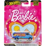 Mattel Hot Wheels Premium Custom Vintage Barbie GMC Panel Van, 1:64 Scale Die-cast Beach Bus HXD63 / JHW98 194735337255