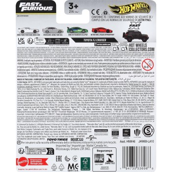 Mattel Hot Wheels Cars, Premium Fast & Furious Car for Adult Collectors HNW46 / JHW69 194735336968