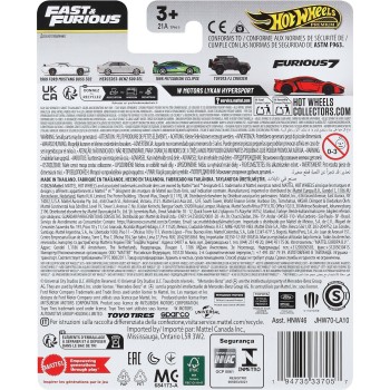 Mattel hot wheels συλλεκτικα αυτοκινητακια - fast and furious hw w mtrs lykan hyperspor συλλεκτικα αυτοκινητακια - fast and furi
