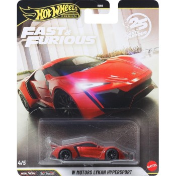 Mattel Hot Wheels Cars, Premium Fast & Furious Car for Adult Collectors HNW46 / JHW70 194735337057