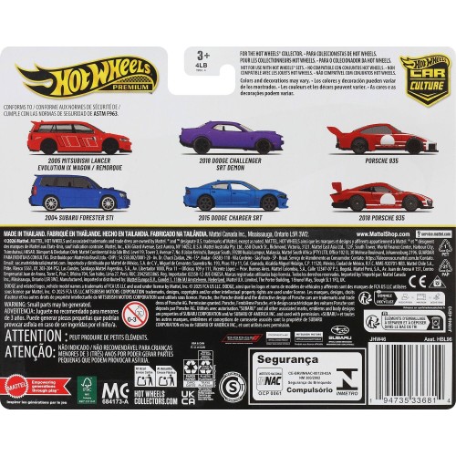 Mattel Hot Wheels Premium Car Culture 2-pack, Toy Cars for the Adult Collector HBL96 / JHW46 194735336814