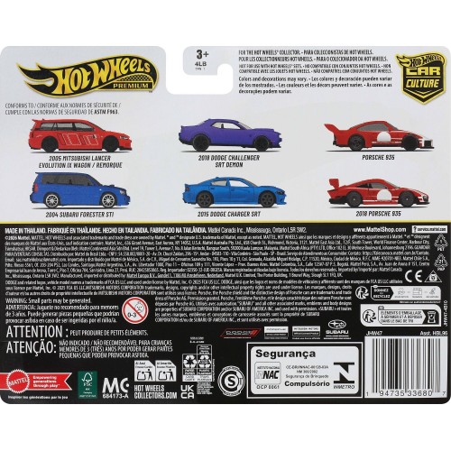 Mattel Hot Wheels Premium Car Culture 2-pack, Toy Cars for the Adult Collector HBL96 / JHW47 194735336807