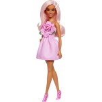 Mattel Barbie Fashionistas Doll 238 in Strapless Rose Dress, Pink Hair With Barrette Accessory FBR37 / HYT94 194735255580