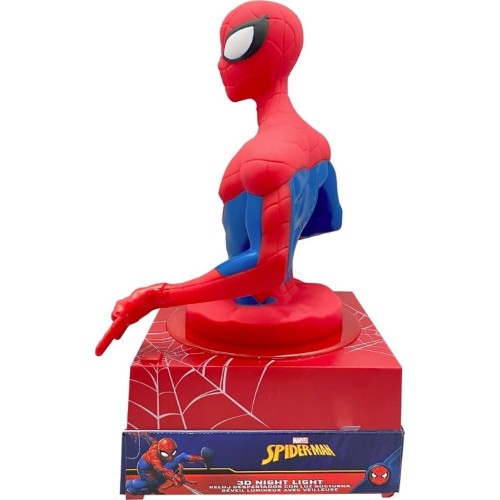kids licensing Spiderman 3D Wekker Puts Nachtlampje en Geluiden SPD3621 8435507886512