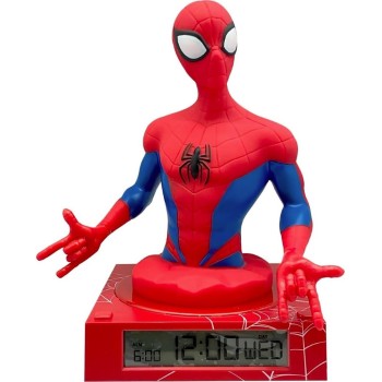 kids licensing  3D Ξυπνητήρι Spiderman  νυχτερινό φως και ήχους SPD3621 8435507886512