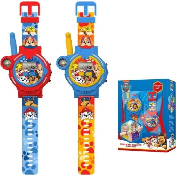 kids licensing  paw patrol 2-σε-1 ψηφιακό ρολόι walkie talkie, πολύχρωμο PW19911 8435507868747