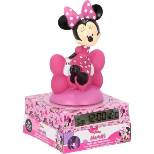 kids licensing minnie 3d ξυπνητήρι με νυχτερινό φως και ήχους MN4500 8435507886536