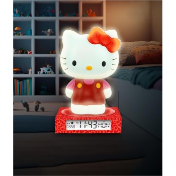 kids licensing kids  - hello kitty and friends 3d lamp with alarm clock and date HK50198 8435507891578