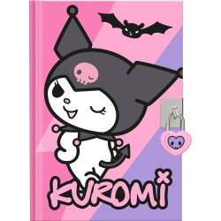 kids licensing kids  - diary with magic pen + pen with topper by kuromi for girls KU00023 8435507893688