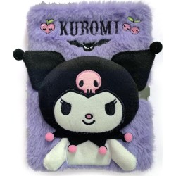 kids licensing kids  - kuromi a5 plush notebook for girls KU00010 8435507893190