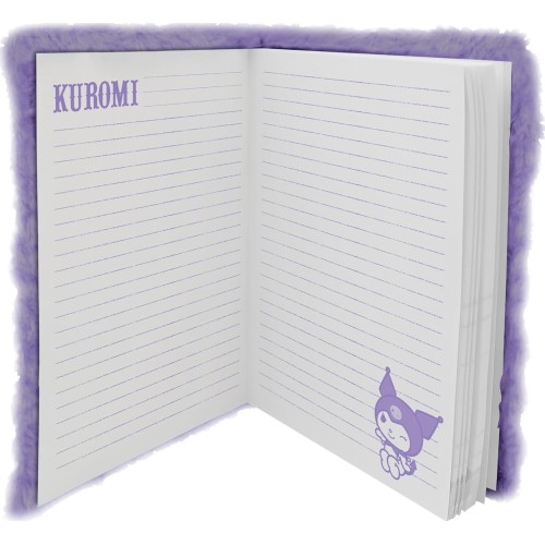kids licensing kids  - kuromi a5 plush notebook for girls KU00010 8435507893190