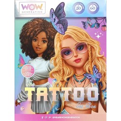 kids licensing wow γενιά - κιτ τατουάζ glitter, στυλό glitter, διακοσμητικά πετράδια, stenci WOW00097 8435507883238