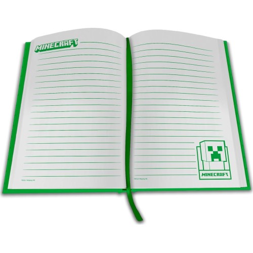 kids licensing kids  - notebook with minecraft led clock MIN4331 8435507892391